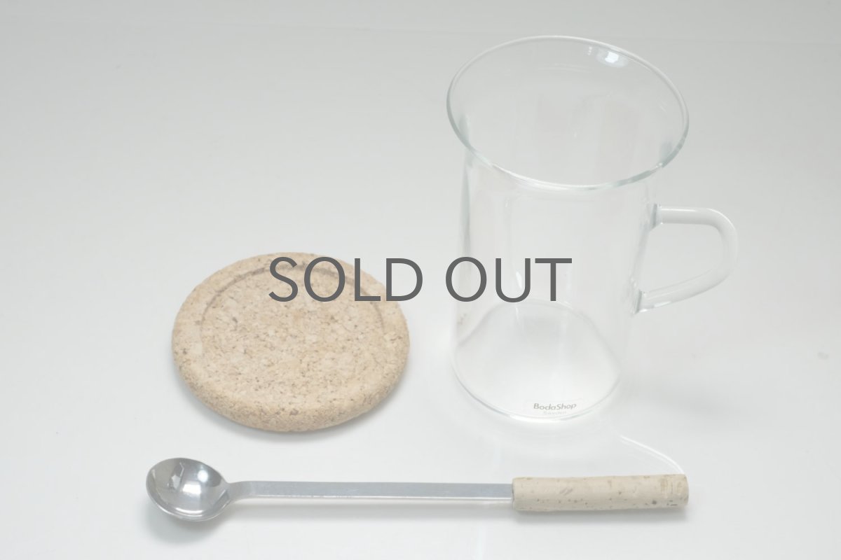 画像2: Signe Persson-Melin / シグネ・ペーション・メリン/ Boda Nova/ 耐熱ロンググラス+コルクコースター+スプーン/No.1 (2)