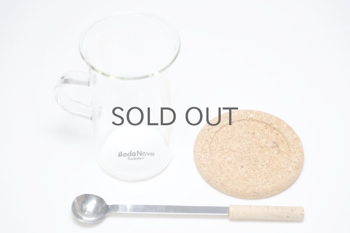 画像3: Signe Persson-Melin / シグネ・ペーション・メリン/ Boda Nova/ 耐熱ロンググラス＋コルクコースター+スプーン (3)