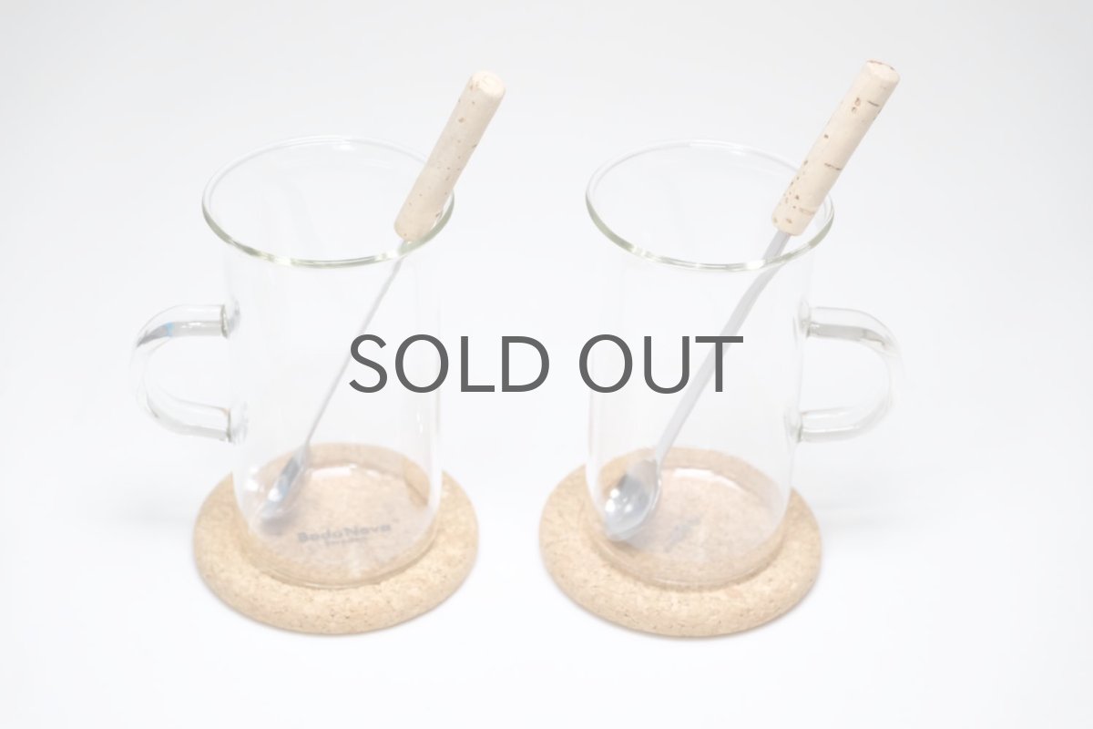 画像7: Signe Persson-Melin / シグネ・ペーション・メリン/ Boda Nova/ 耐熱ロンググラス＋コルクコースター+スプーン (7)