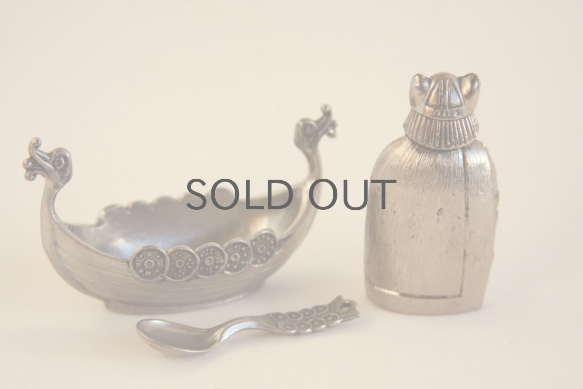 画像5: スウェーデン製 ヴァイキングと船 メタル製 (5)