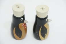 画像4: スウェーデンの蚤の市で見つけた　ペンギンのソルト＆ペッパー　木製 (4)
