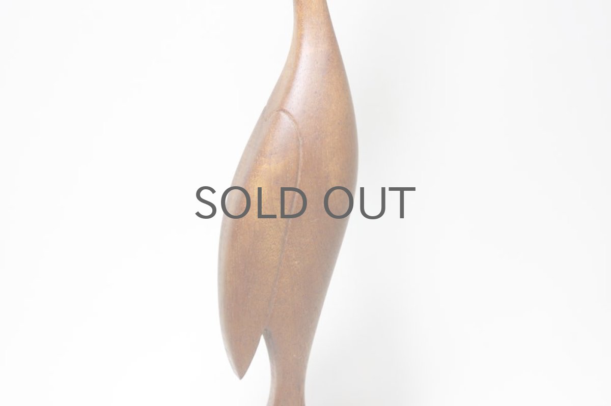 画像3: 木製チーク バードオブジェ No.1 (3)