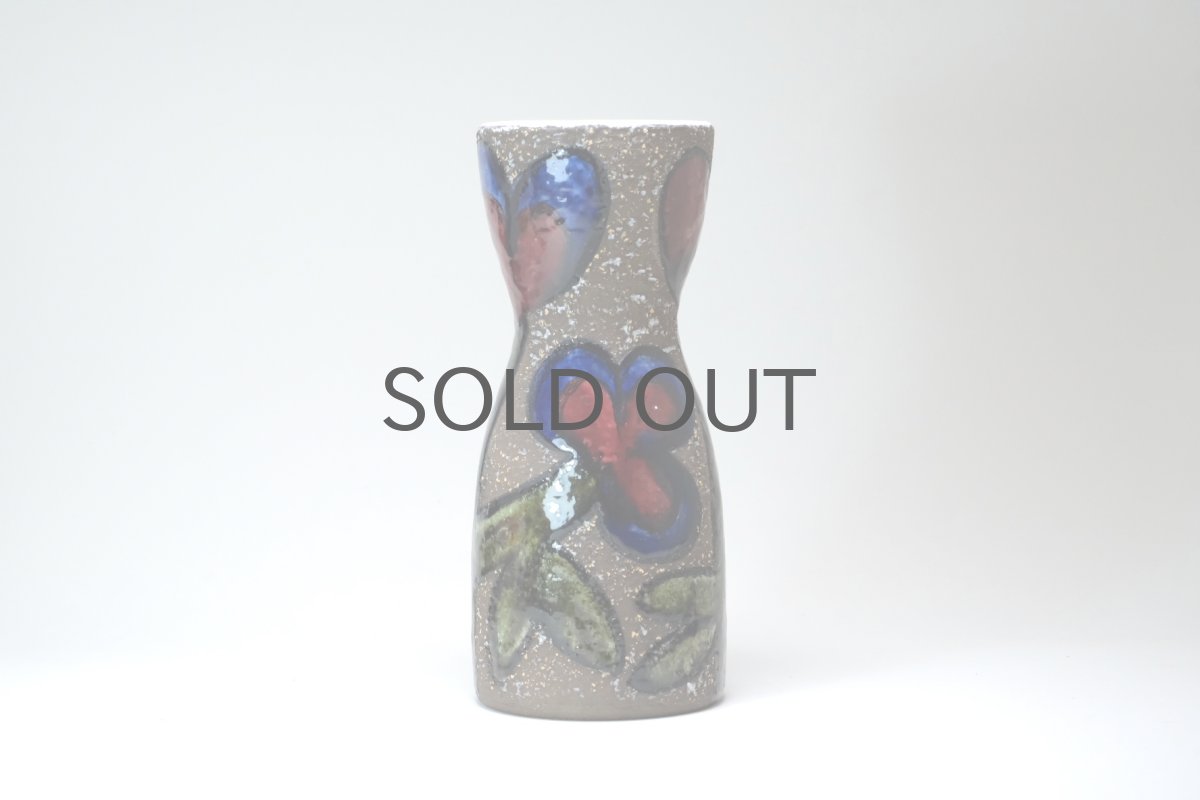 画像3: ビンテージ北欧雑貨/Upsala Ekeby /ウプサラエクビィ/マリ・シムルソン/Cardus花瓶/H19cm (3)