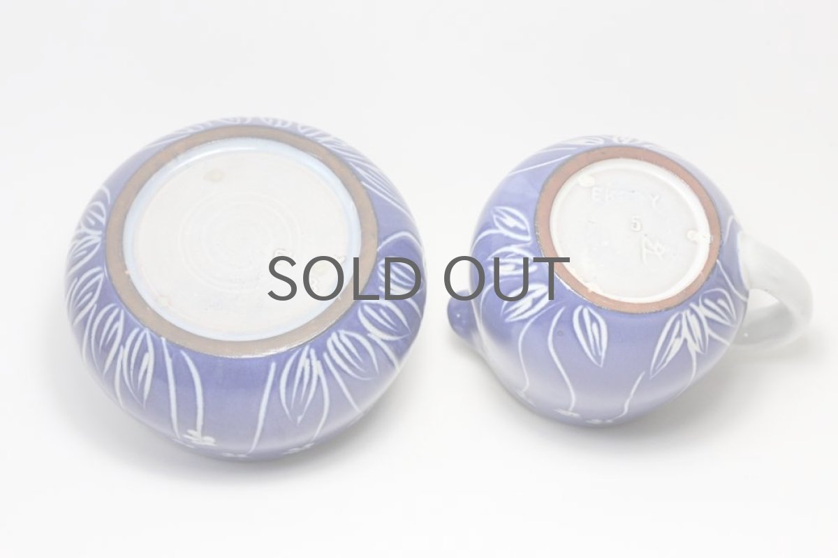 画像3: Upsala Ekeby/ウプサラ エクビィ/Ingrid Atterberg /野花クリーマー&シュガーポット (3)