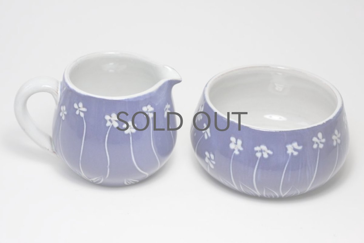 画像2: Upsala Ekeby/ウプサラ エクビィ/Ingrid Atterberg /野花クリーマー&シュガーポット (2)