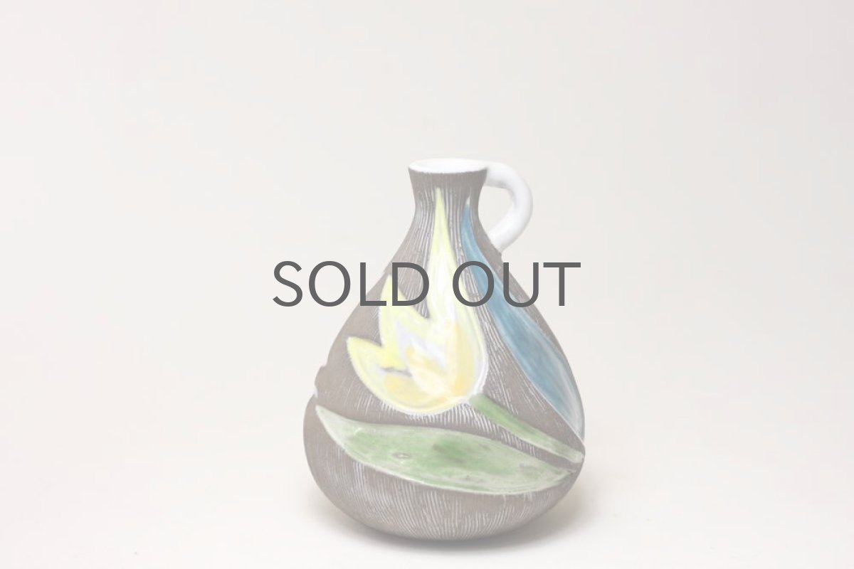 画像2: Upsala Ekeby/ウプサラ/エキュビ マリ・シムルソン/チューリップ花瓶 一輪挿し 丸形 (2)