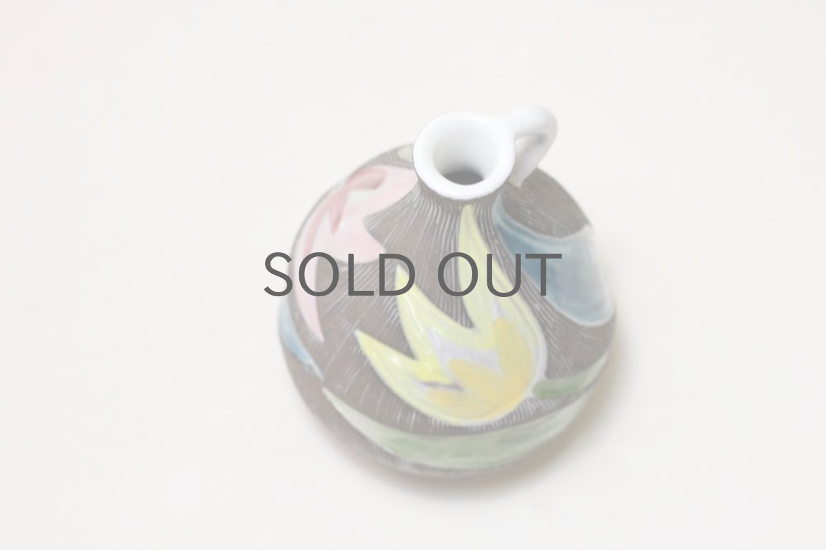 画像4: Upsala Ekeby/ウプサラ/エキュビ マリ・シムルソン/チューリップ花瓶 一輪挿し 丸形 (4)