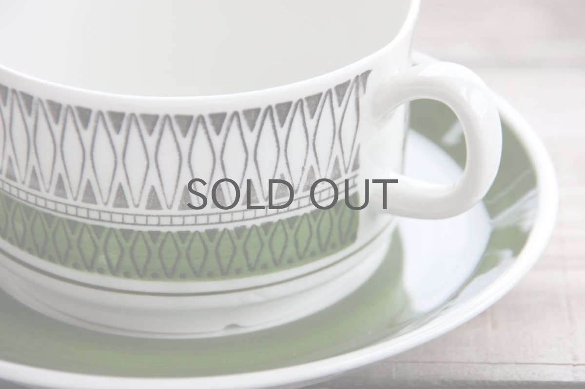 画像2: Upsala Ekeby ウプサラ GEFLEゲフレ Smyrna ティーカップ&ソーサー (2)
