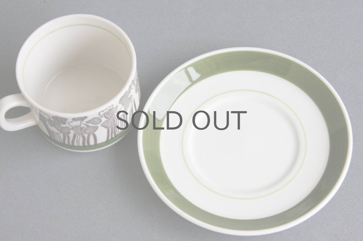 画像3: Upsala Ekeby ウプサラ　GEFLEゲフレ　Tulpanチューリップ　コーヒーカップ＆ソーサー (3)