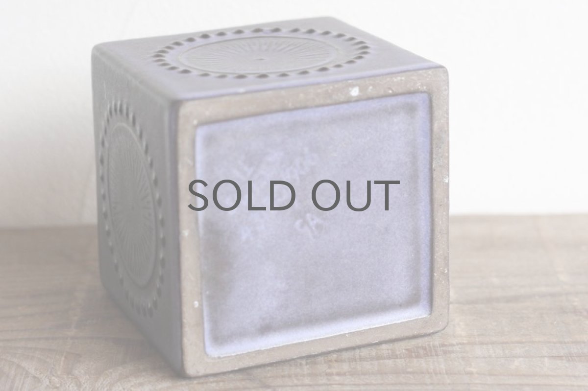 画像4: Upsala Ekeby /ウプサラ エクビィ/Goran Andersson/ 一輪挿し花瓶/キューブ型Lサイズ (4)