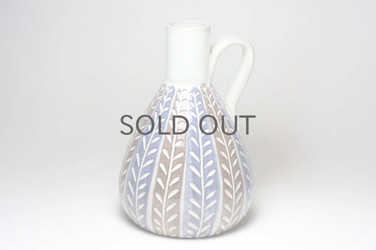 画像2: Upsala Ekeby/ウプサラ エクビィ/Ingrid Atterberg/一輪挿し花瓶 /ストライプ (2)