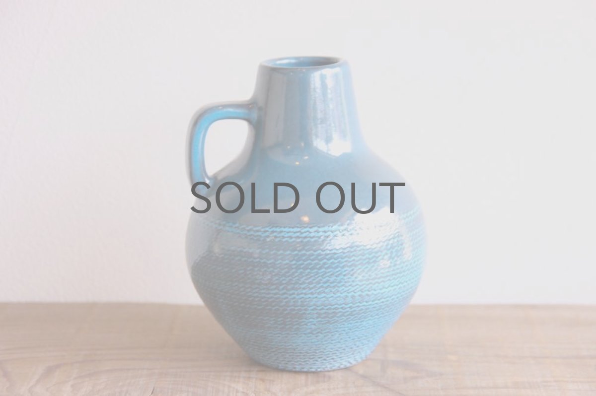 画像2: Upsala Ekeby  ウプサラ エクビィ Ingrid Atterberg一輪挿し ブルー (2)