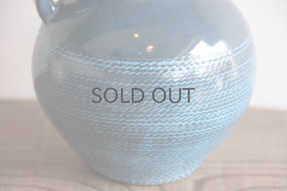 画像4: Upsala Ekeby  ウプサラ エクビィ Ingrid Atterberg一輪挿し ブルー (4)