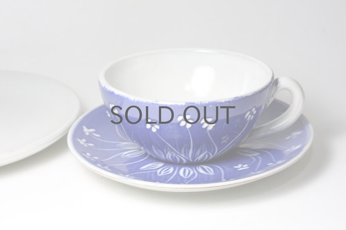 画像4: Upsala Ekeby/ウプサラ エクビィ/Ingrid Atterberg /野花ティーカップ&ソーサー&プレート (4)