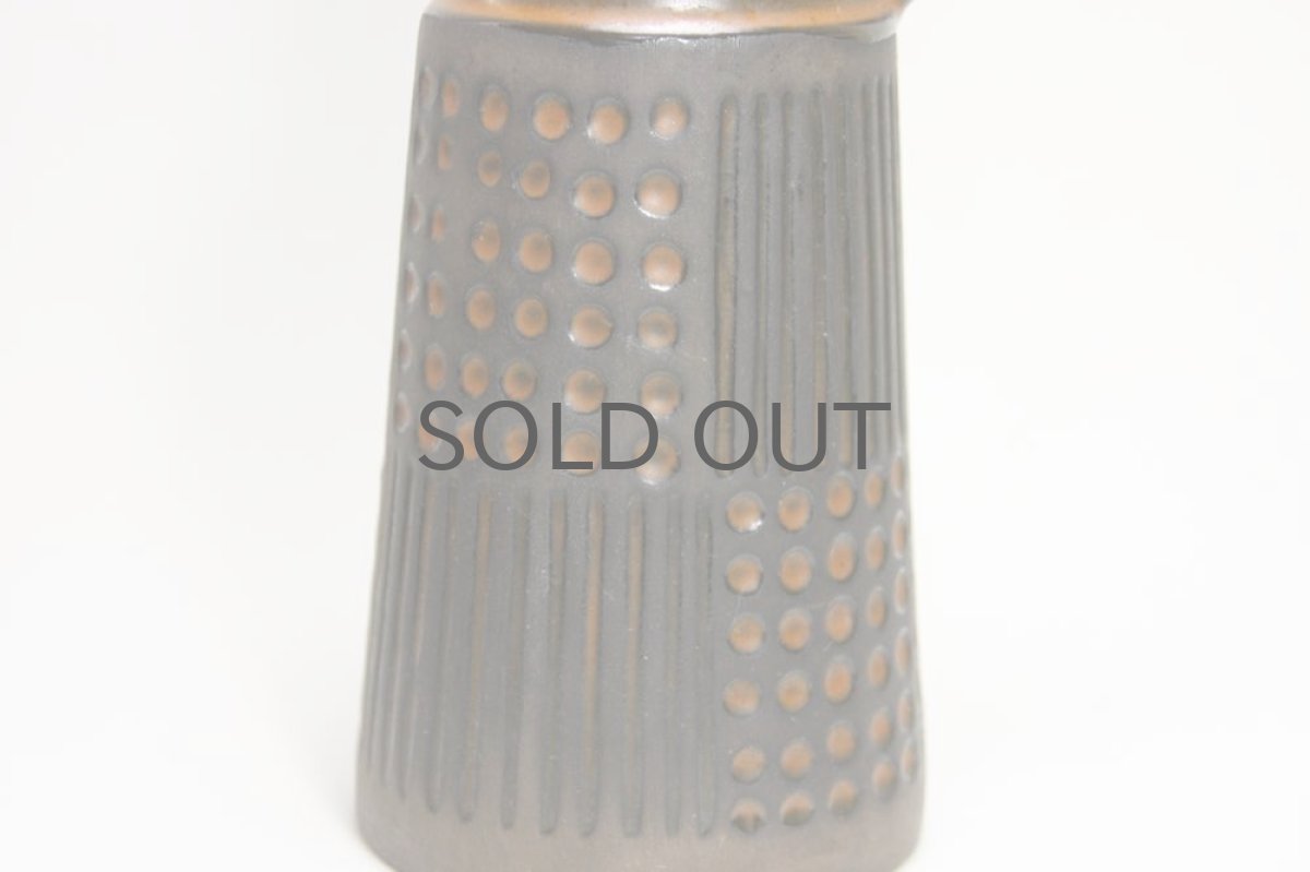 画像4: ビンテージ北欧雑貨/Upsala Ekeby /ウプサラ エクビィ/マリ・シムルソン/Grafit/Ruta/花瓶 (4)