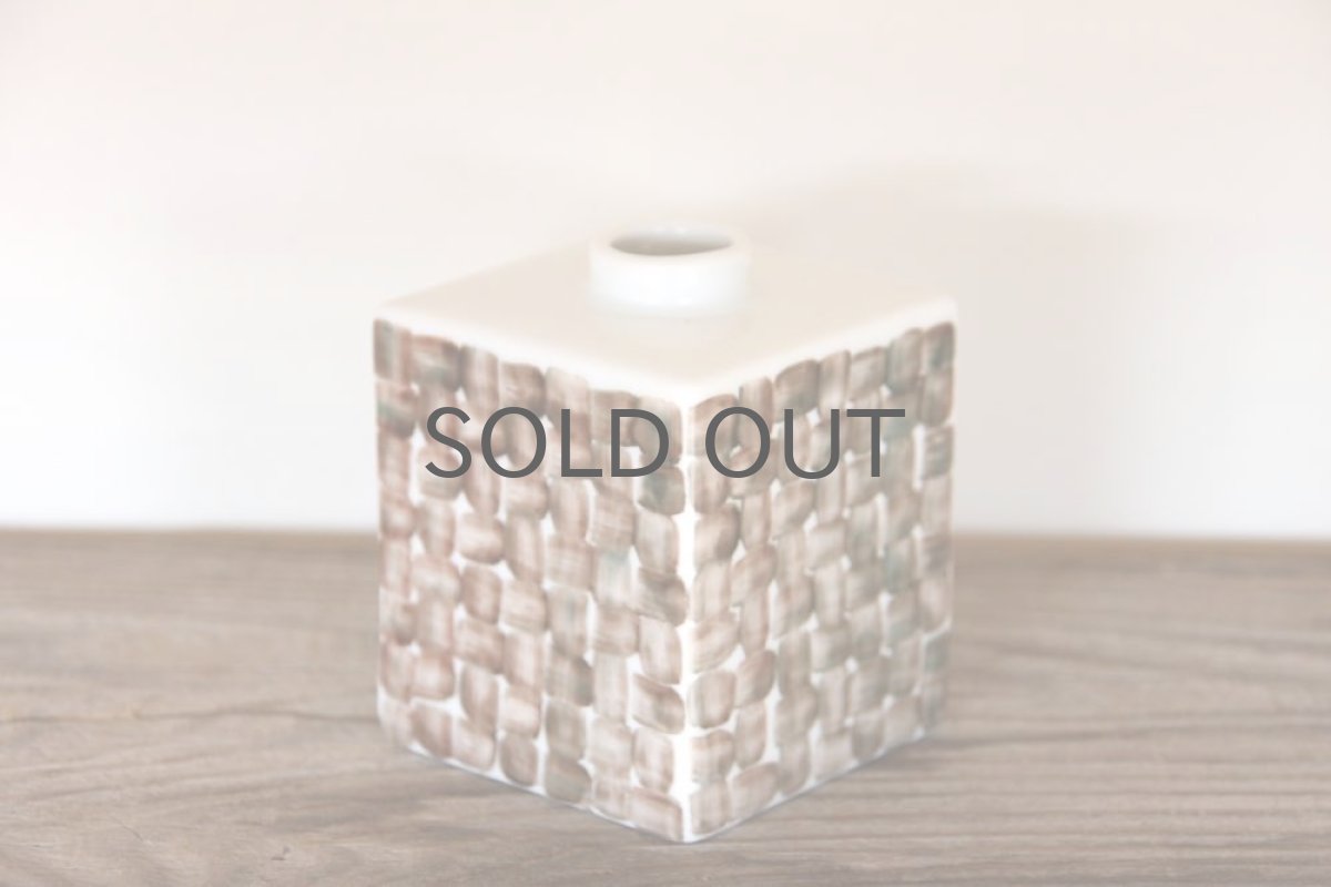 画像2: Upsala Ekeby /ウプサラ　エクビィ/Karlskrona窯/スクエアー一輪挿し (2)