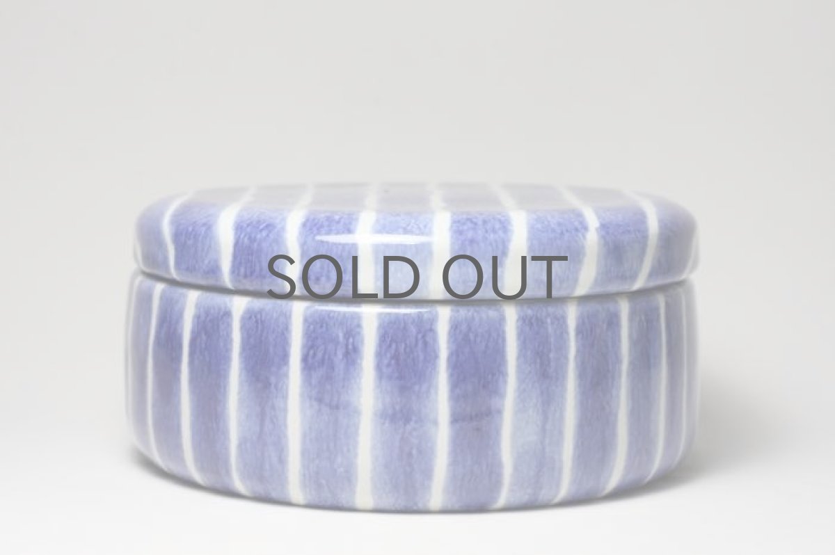 画像2:  Ekeby/エクビィ/Ingrid Atterberg/イングリッド アッテルバーグ/ストライプ蓋付器 (2)