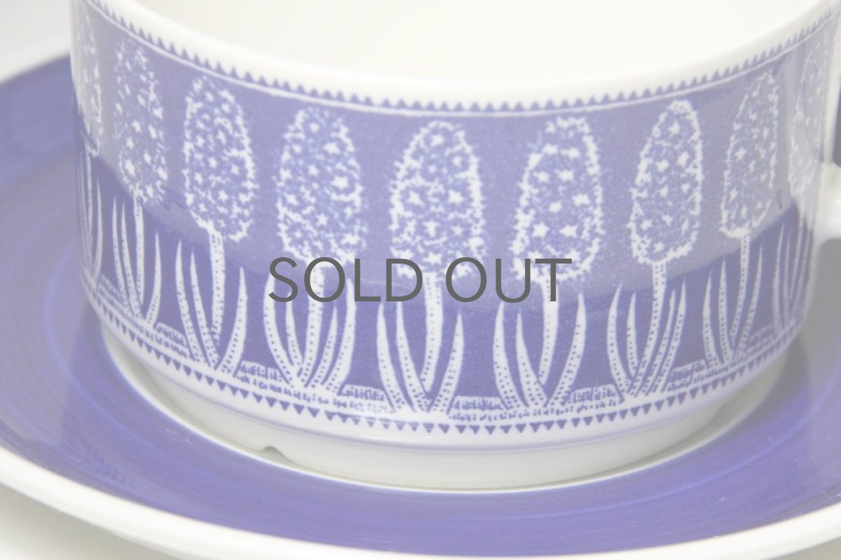 画像2: Upsala Ekeby/ウプサラ/GEFLE/ゲフレ/Bla Hyacint/ブラ ヒヤシンス/ティーカップ&ソーサー (2)