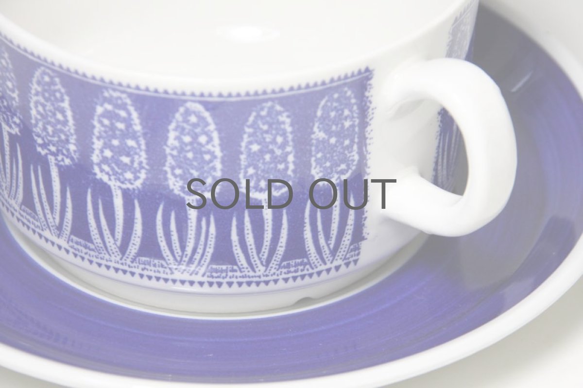 画像3: Upsala Ekeby/ウプサラ/GEFLE/ゲフレ/Bla Hyacint/ブラ ヒヤシンス/ティーカップ&ソーサー (3)