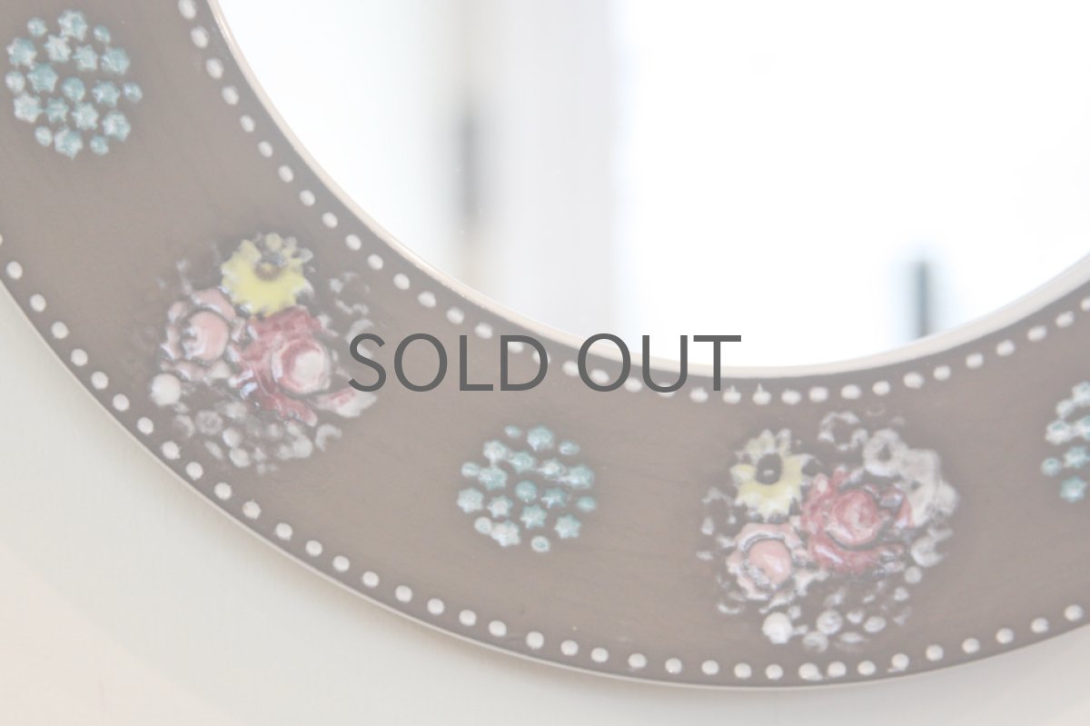 画像2: Upsala Ekeby/ウプサラ　エキュビ　 マリ・シムルソン 壁掛け鏡 (2)