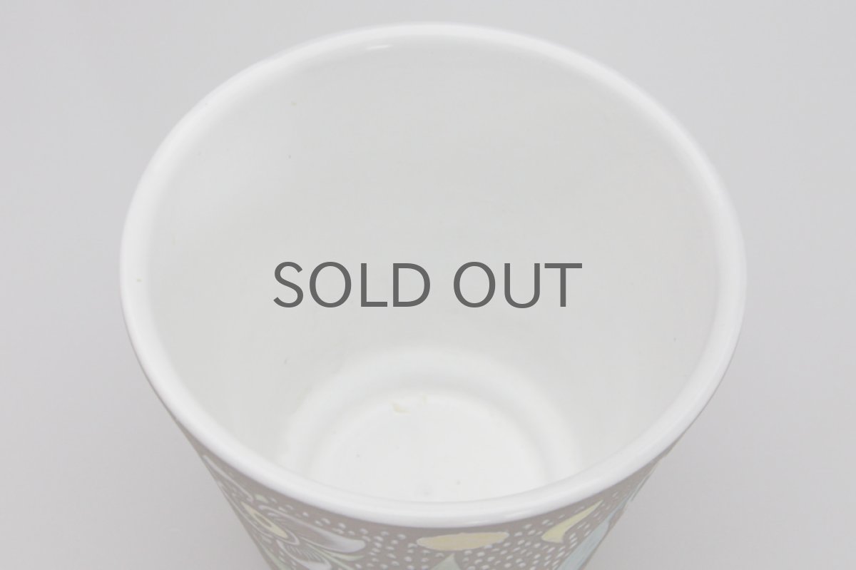 画像5:  Upsala Ekeby 　ウプサラ　エクビィ　マリ・シムルソン  ドット　フラワーポット (5)