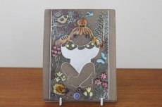 画像1: Upsala Ekeby/ウプサラ　エケビィ　Dorothy Clough　リンダ陶板 (1)