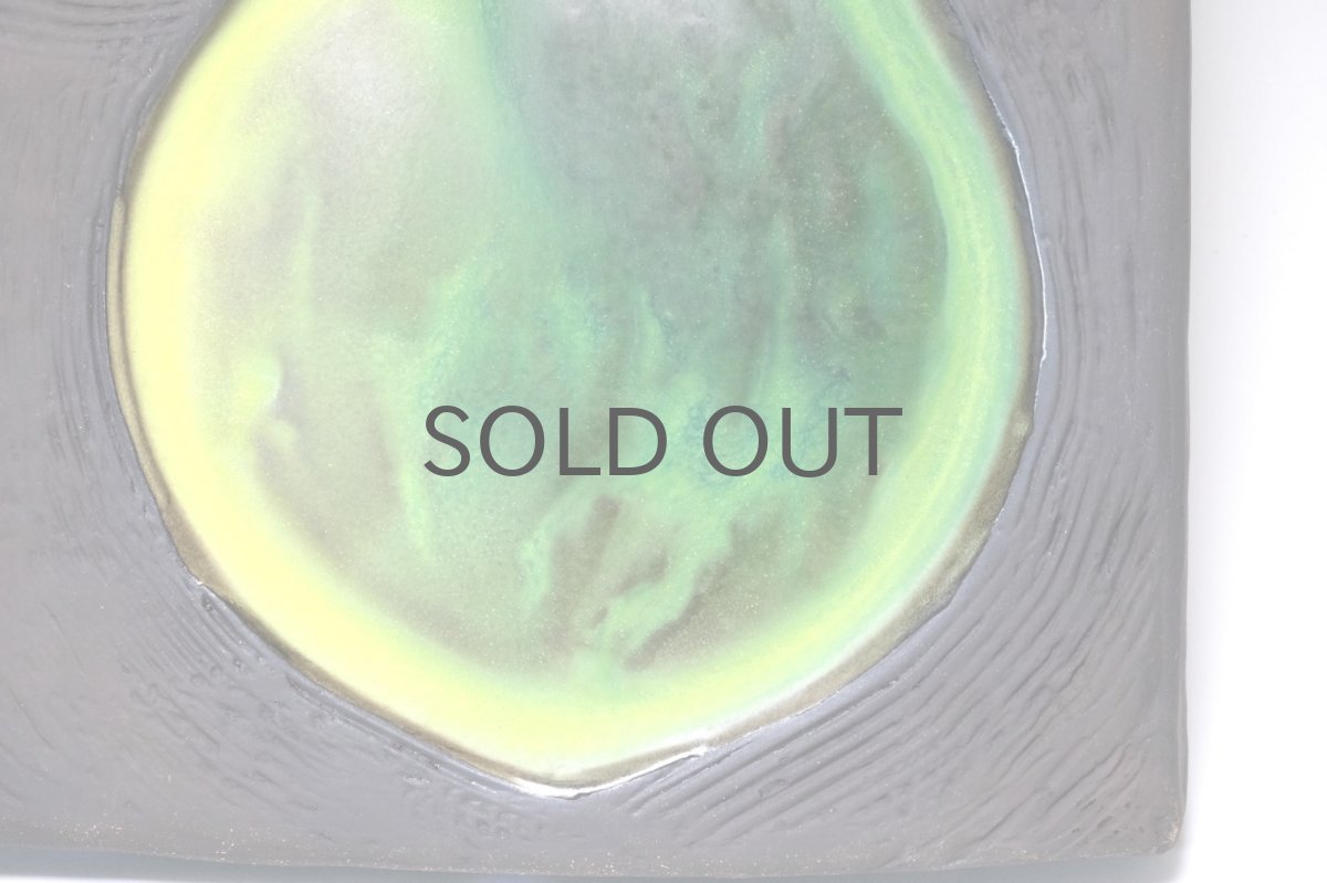 画像3: ビンテージ北欧雑貨/Upsala Ekeby /ウプサラエクビィ/陶板/Ester Wallin/Green Apple/グリーンアップル (3)