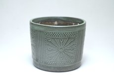 画像1: 北欧ガーデニンググッツ/ビンテージ/Upsala Ekeby/ウプサラエクビィ/植物ポット/鉢/H12cm/モスグリーン (1)
