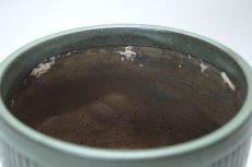 画像2: 北欧ガーデニンググッツ/ビンテージ/Upsala Ekeby/ウプサラエクビィ/植物ポット/鉢/H12cm/モスグリーン (2)