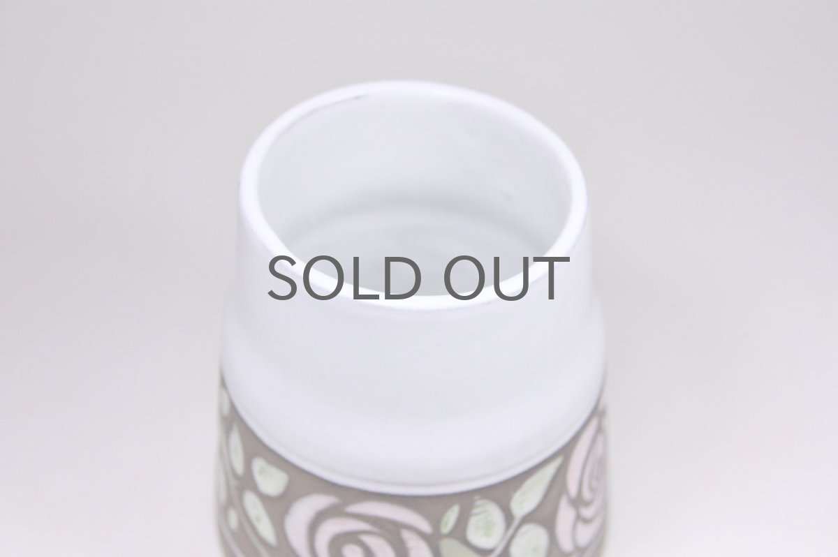 画像2: Upsala Ekeby/ウプサラ エキュビ/マリ・シムルソン/バラ花瓶/No.3 (2)