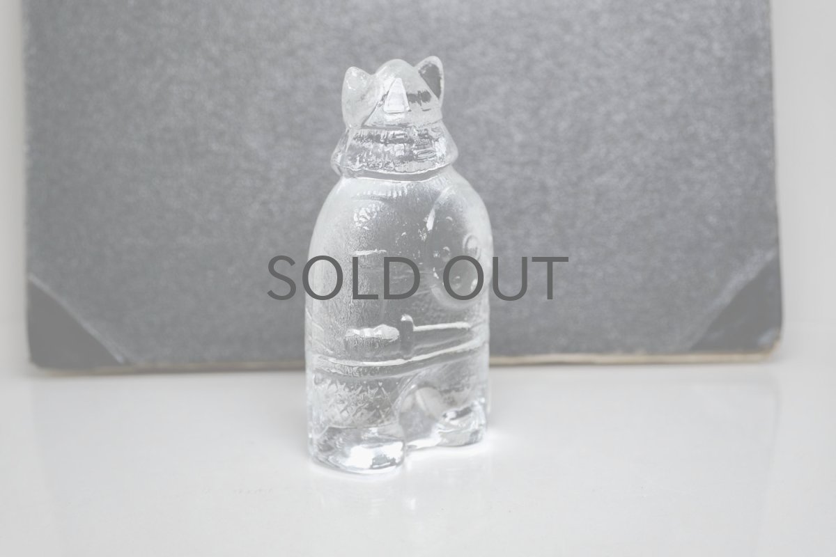 画像4: スウェーデン/Lindshammar社製/ガラスのオブジェ/ヴァイキング/オリジナルボックス付き (4)