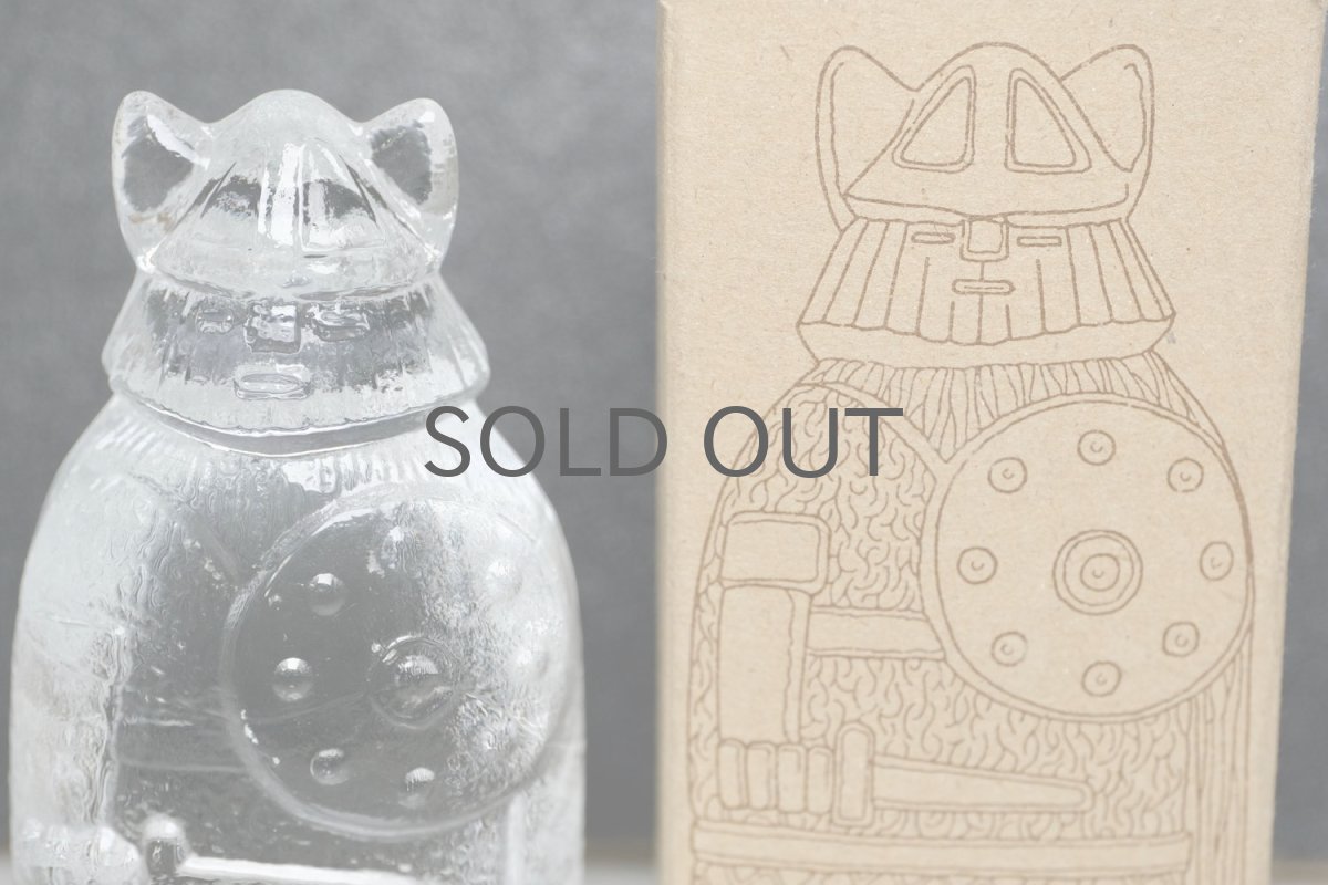 画像7: スウェーデン/Lindshammar社製/ガラスのオブジェ/ヴァイキング/オリジナルボックス付き (7)