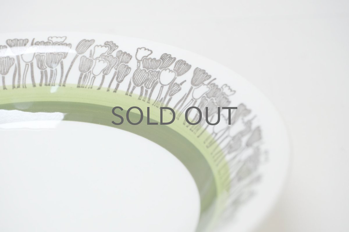 画像3: 北欧ヴィンテージ食器/Upsala Ekeby/ウプサラ/GEFLE/ゲフレ/Tulpan/チューリップ/スーププレート/No.1 (3)