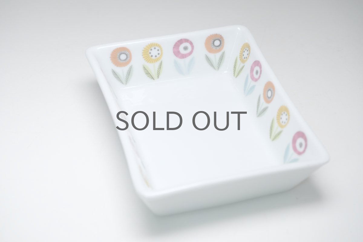 画像2: Upsala Ekeby /ウプサラ エクビィ/Bellis/ベリス/スクエアープレート/No.2 (2)