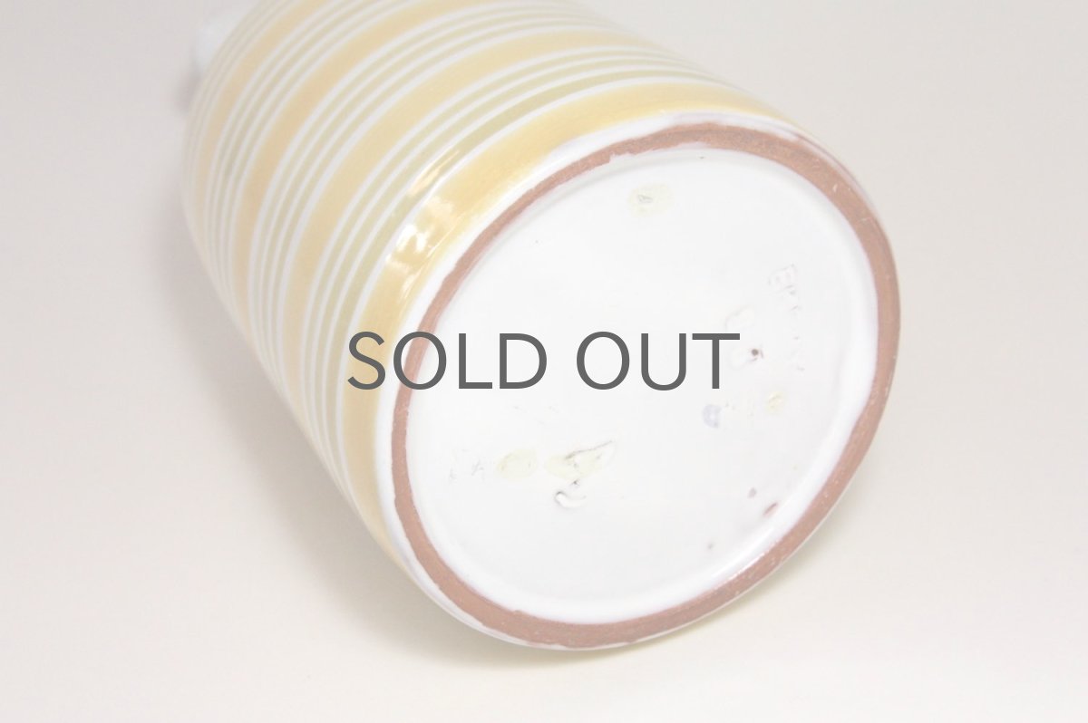 画像5: 北欧アンティーク/Upsala Ekeby /ウプサラ　エクビィ/Ingrid Atterberg/イエローストライプ/花瓶 (5)