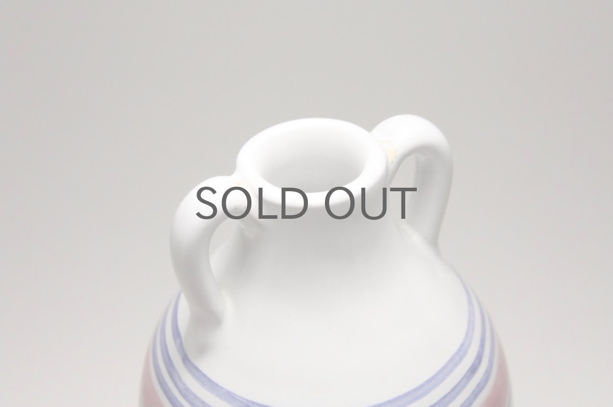 画像4: 北欧アンティーク/Upsala Ekeby /ウプサラ エクビィ/Ingrid Atterberg/ピンクストライプ/花瓶 (4)