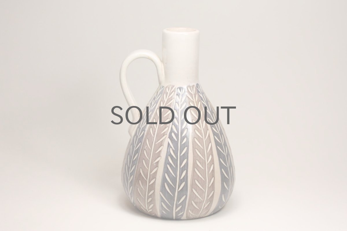 画像4: Upsala Ekeby/ウプサラ エクビィ/Ingrid Atterberg/一輪挿しの花瓶 /ストライプ (4)