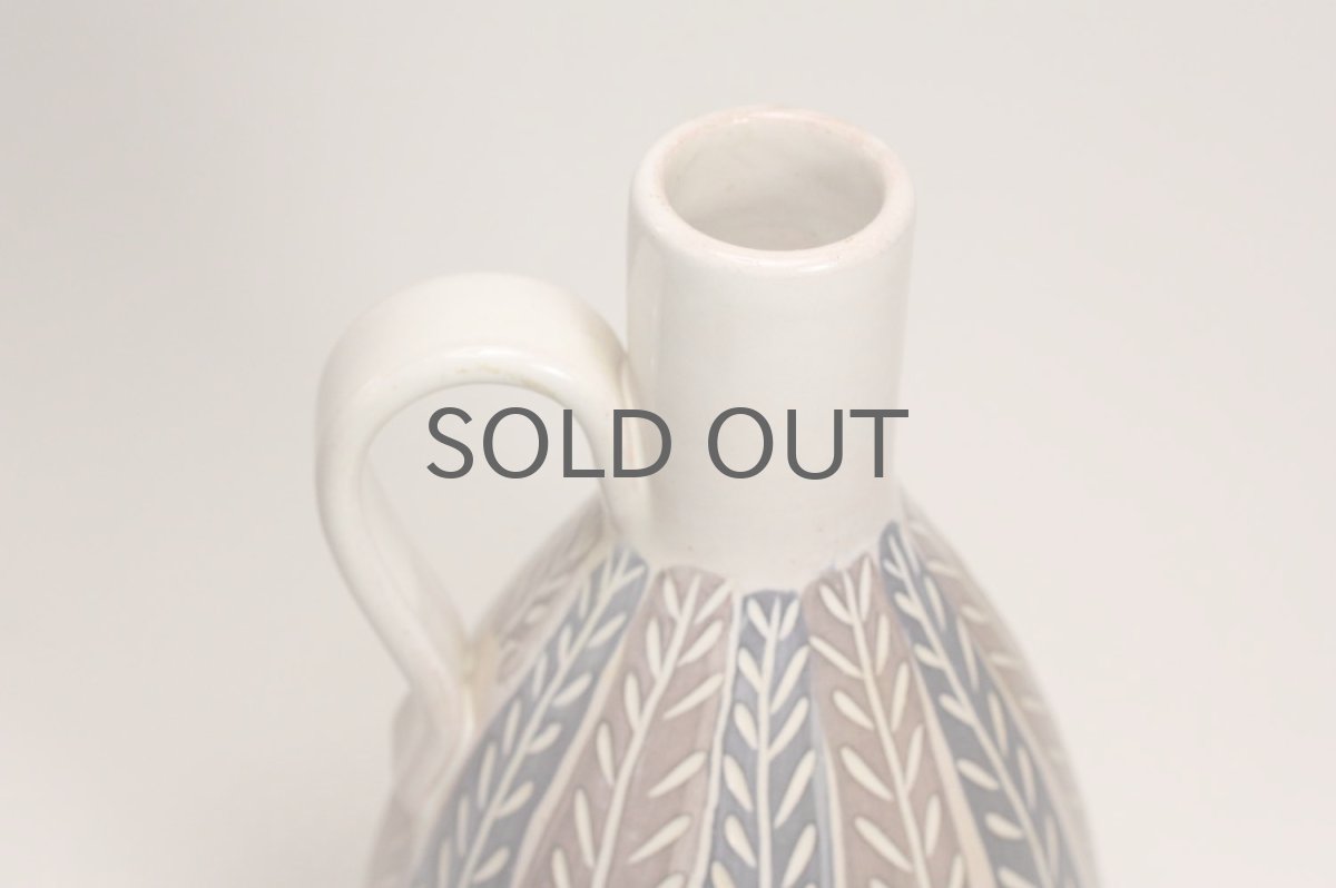 画像5: Upsala Ekeby/ウプサラ エクビィ/Ingrid Atterberg/一輪挿しの花瓶 /ストライプ (5)