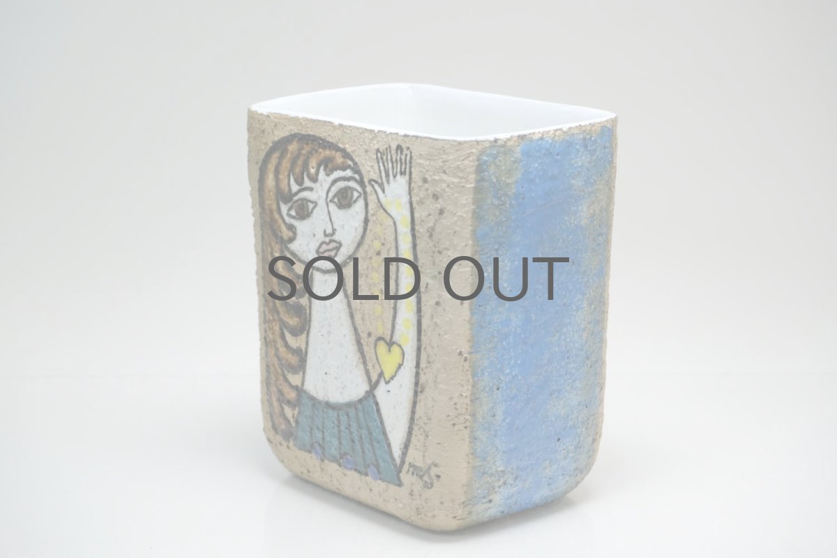 画像5: Upsala Ekeby/ウプサラ　エクビィ/ Angelina/1960-64/ハートのネックレスと女性/ベース (5)