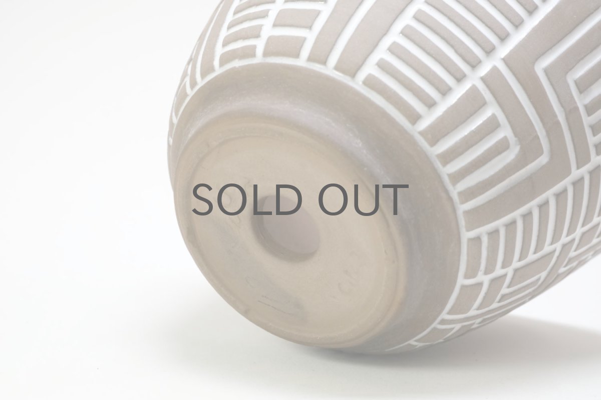 画像5: 北欧ガーデニンググッツ/ビンテージ/Upsala Ekeby/ウプサラエクビィ/植物ポット/鉢/迷路柄 (5)