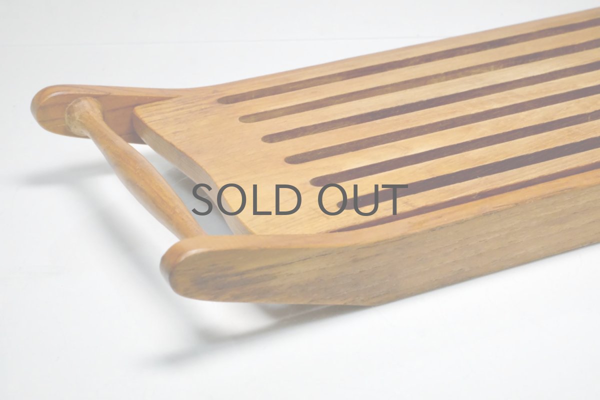 画像3: 北欧雑貨/スウェーデン/パン用カッティングボード/チーク/No.2 (3)