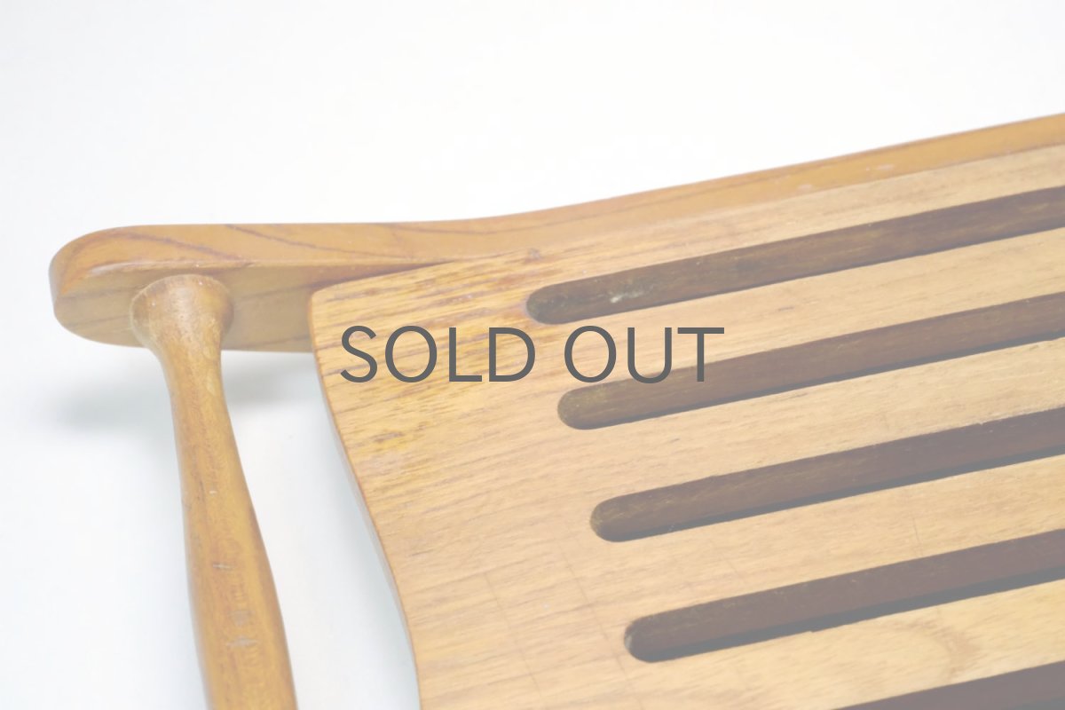 画像2: 北欧雑貨/スウェーデン/パン用カッティングボード/チーク/No.2 (2)