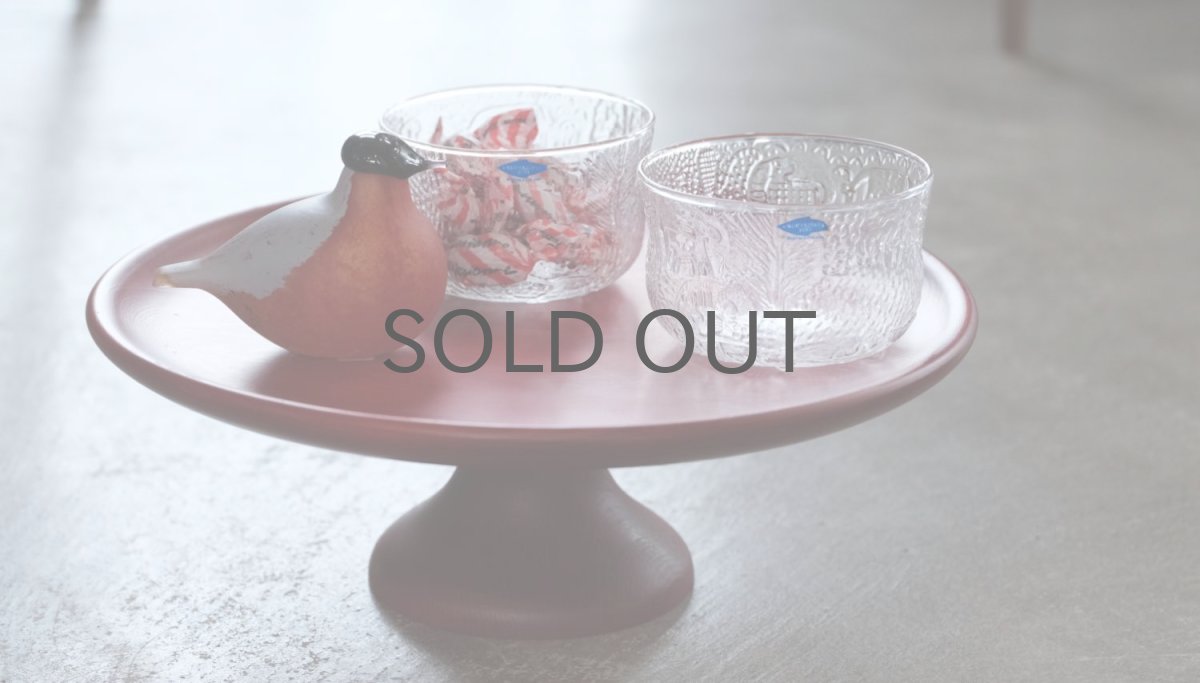 画像9: 北欧ビンテージ雑貨/スウェーデン/KARL HOLMBERG社製/ケーキスタンドトレイ/レッド (9)