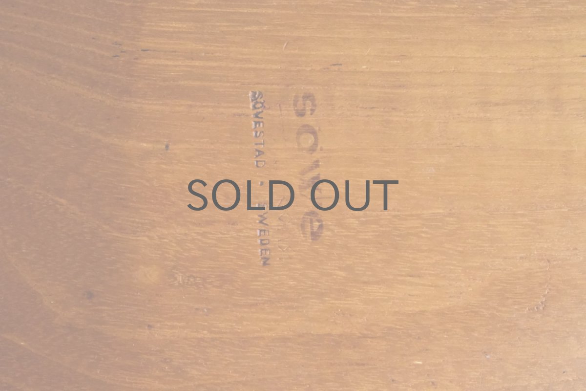 画像7: 北欧ビンテージ雑貨/スウェーデン/Sowe/チークトレイ (7)