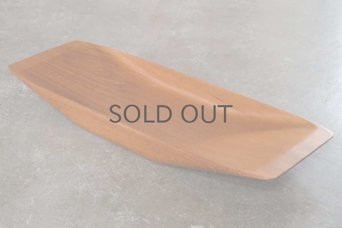 画像2: 北欧ビンテージ雑貨/スウェーデン/Sowe/チークトレイ (2)