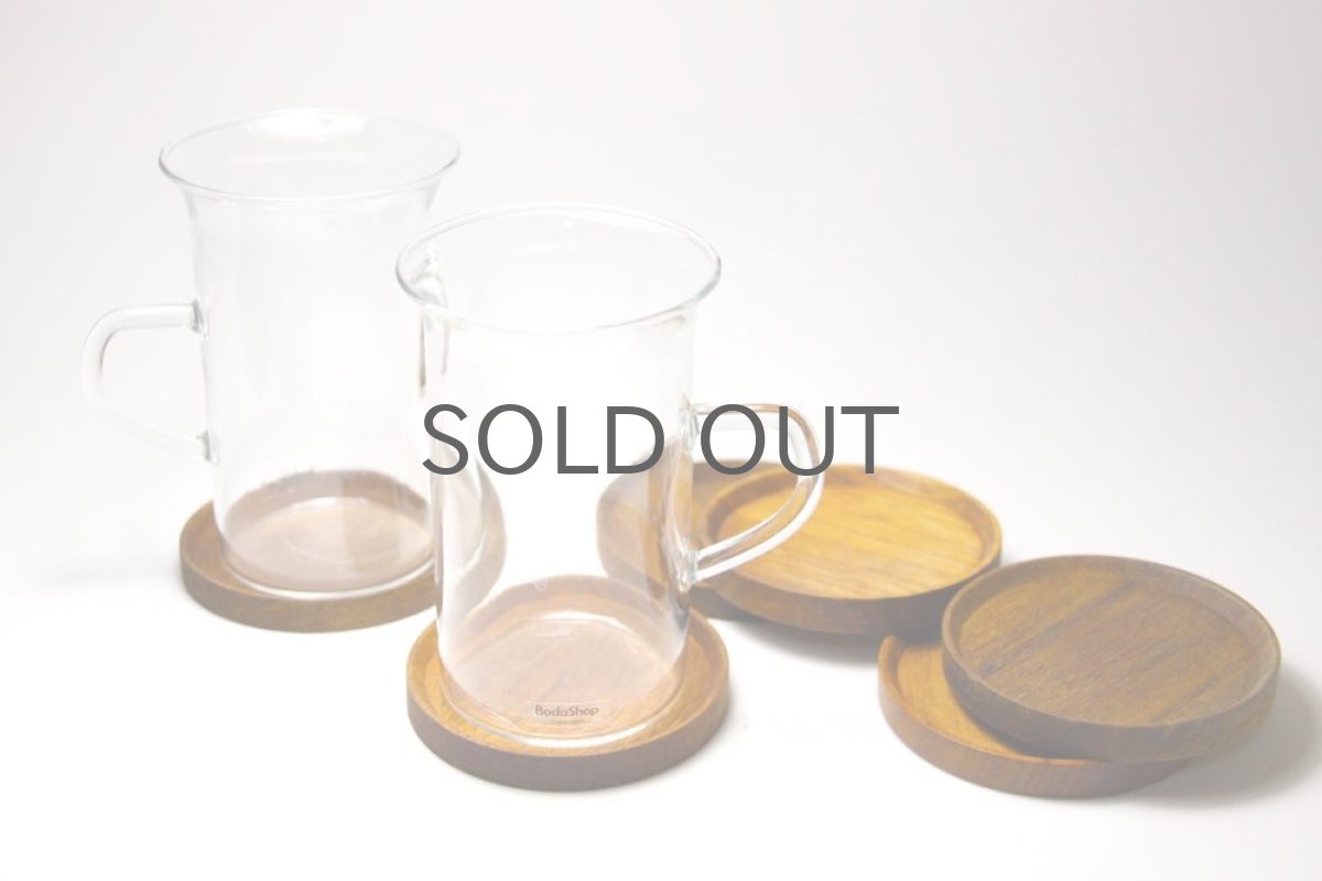 画像5: ビンテージ北欧雑貨/LAURIDS LONBORG Denmark/チークコースター6枚セット (5)