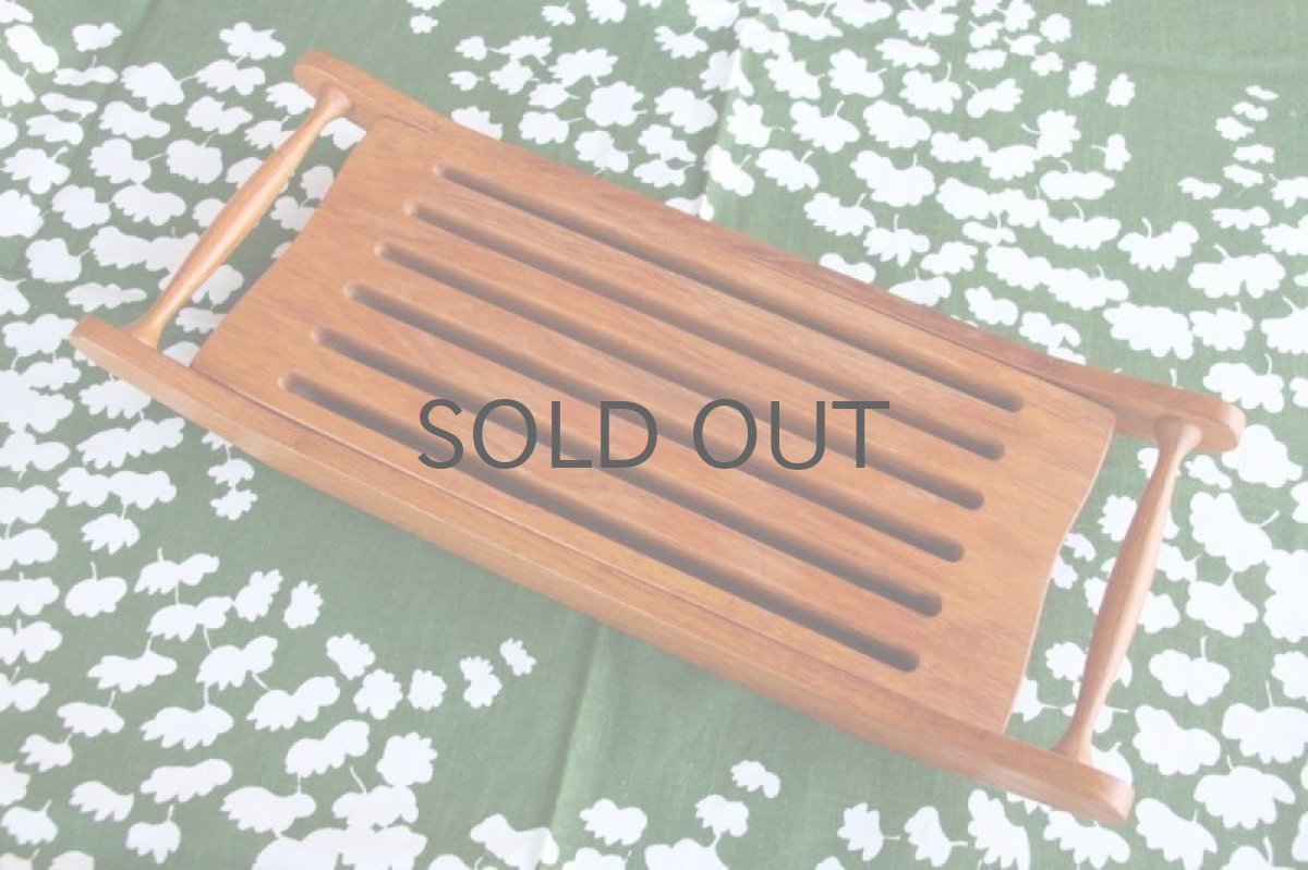 画像2: 北欧雑貨/スウェーデン/パン用カッティングボード/チーク (2)