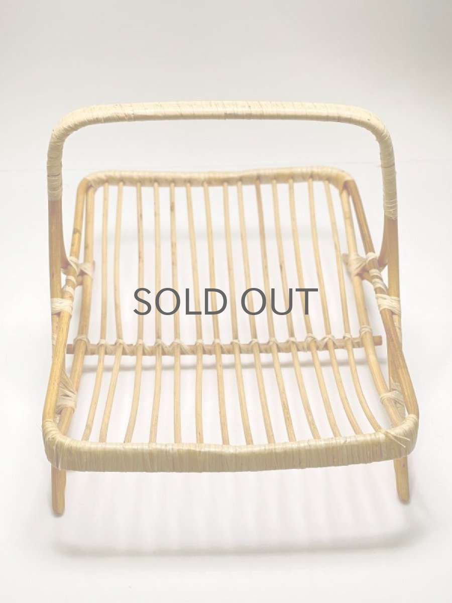 画像3: 北欧ビンテージ雑貨/北欧ハンドクラフト白樺/籐&ライフィ/果物トレイ (3)