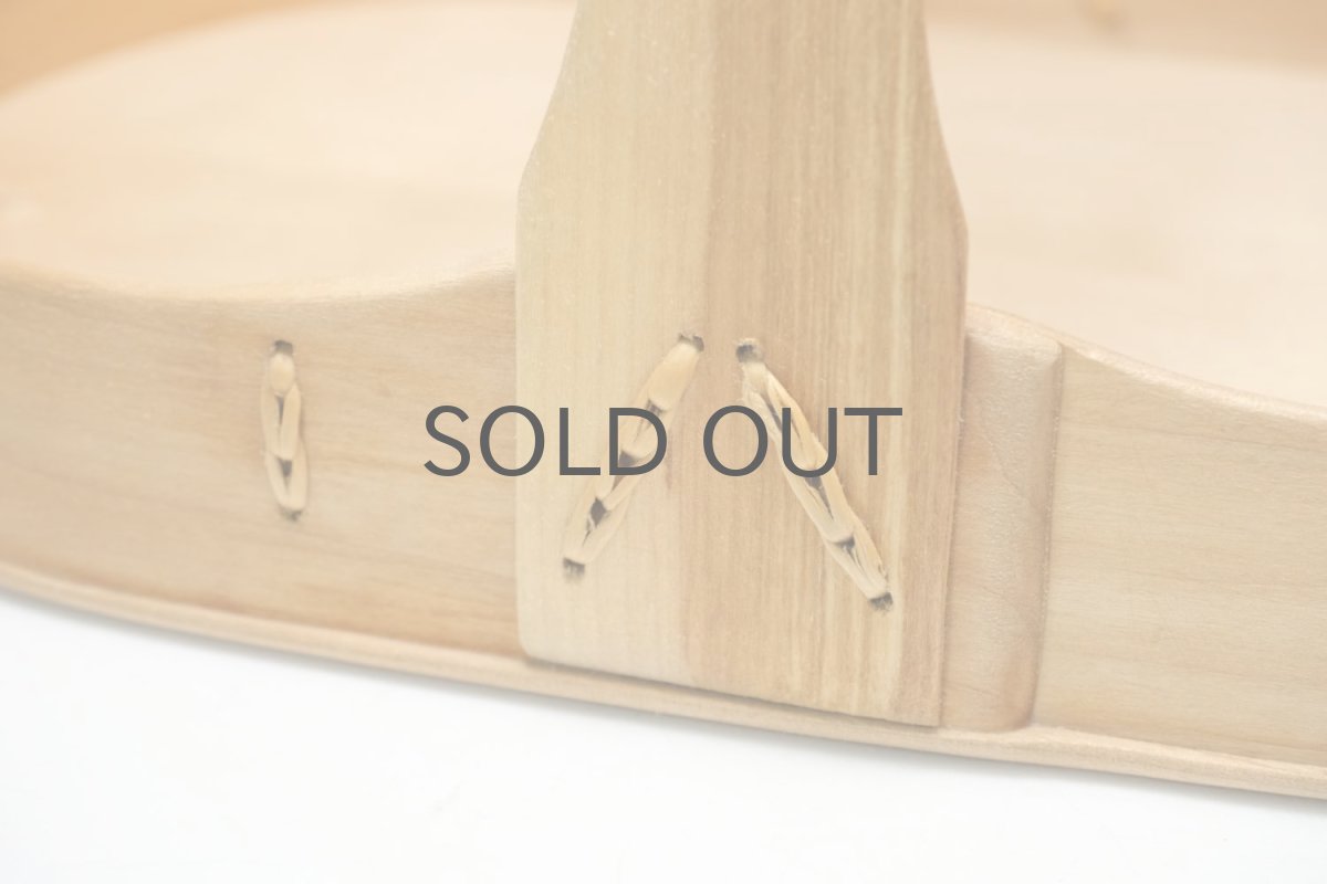 画像2: 北欧ビンテージ雑貨/北欧ハンドクラフト白樺ハンドル付きトレイ/スウェーデン製/No.2 (2)