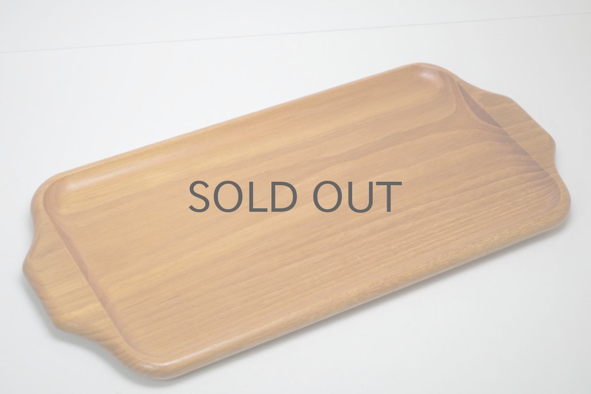 画像2: 北欧ビンテージ雑貨/チークトレイ/KARL HOLMBERG社製/35cm (2)